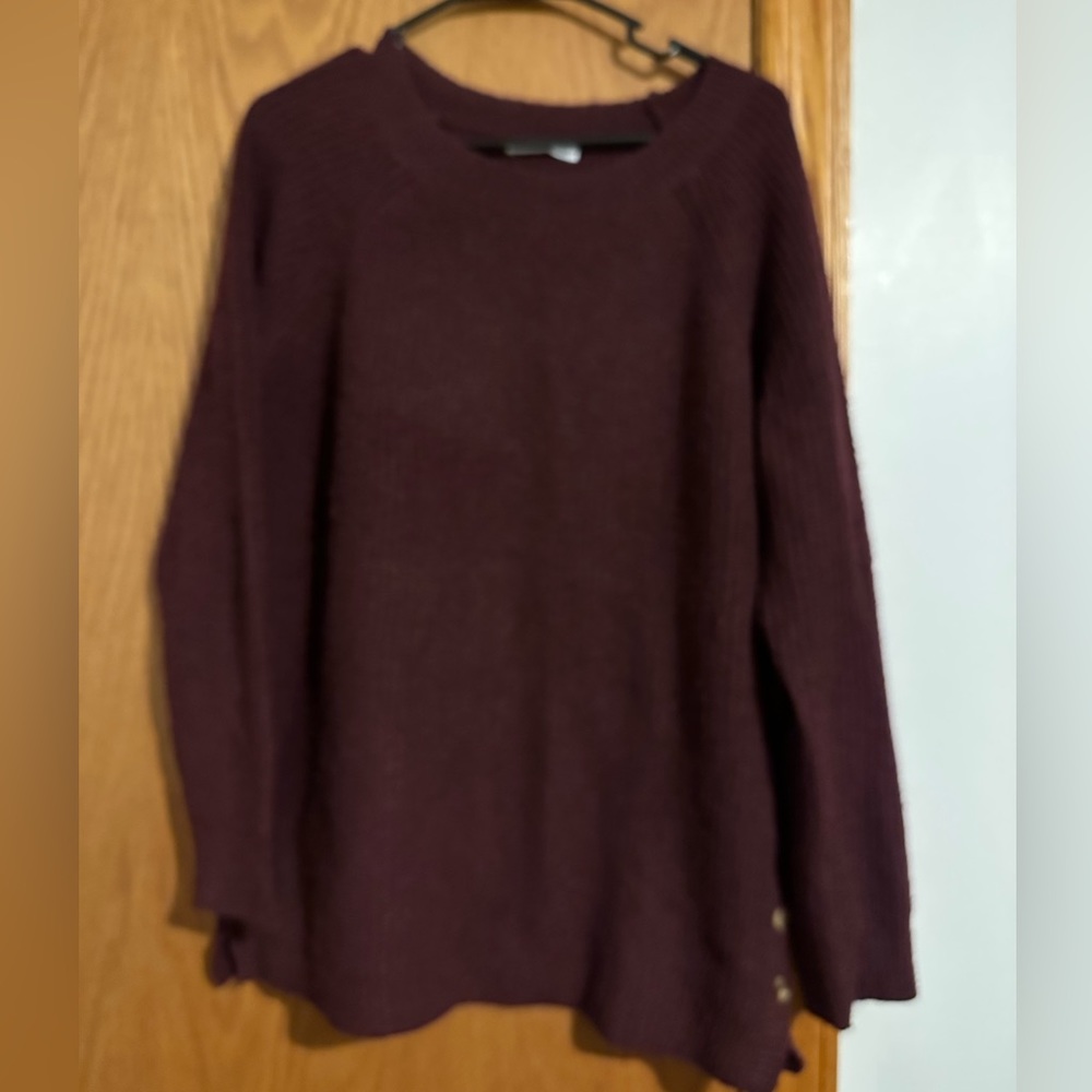Cute Burgundy Sweater size Lg